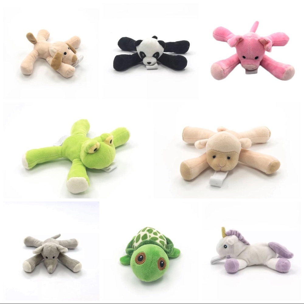 Detachable Animal Plush Pacifier Holder's